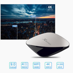 X88 pro Android 9.0 TV Box 4G 64G+1 Year NEO pro French IPTV Subscription 4K HDR Set Top Box USB 3.0 Support 3D Movie Ott TV Box