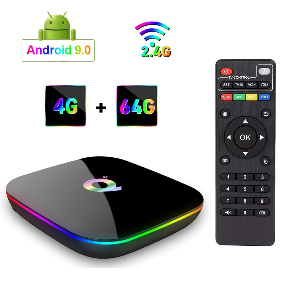 TV Box Android9.0 Q Plus+1 Year NEO Pro IPTV Subscription France Spanish Italia Smart IPTV WiFi Set Top Box 6K Home Media Player