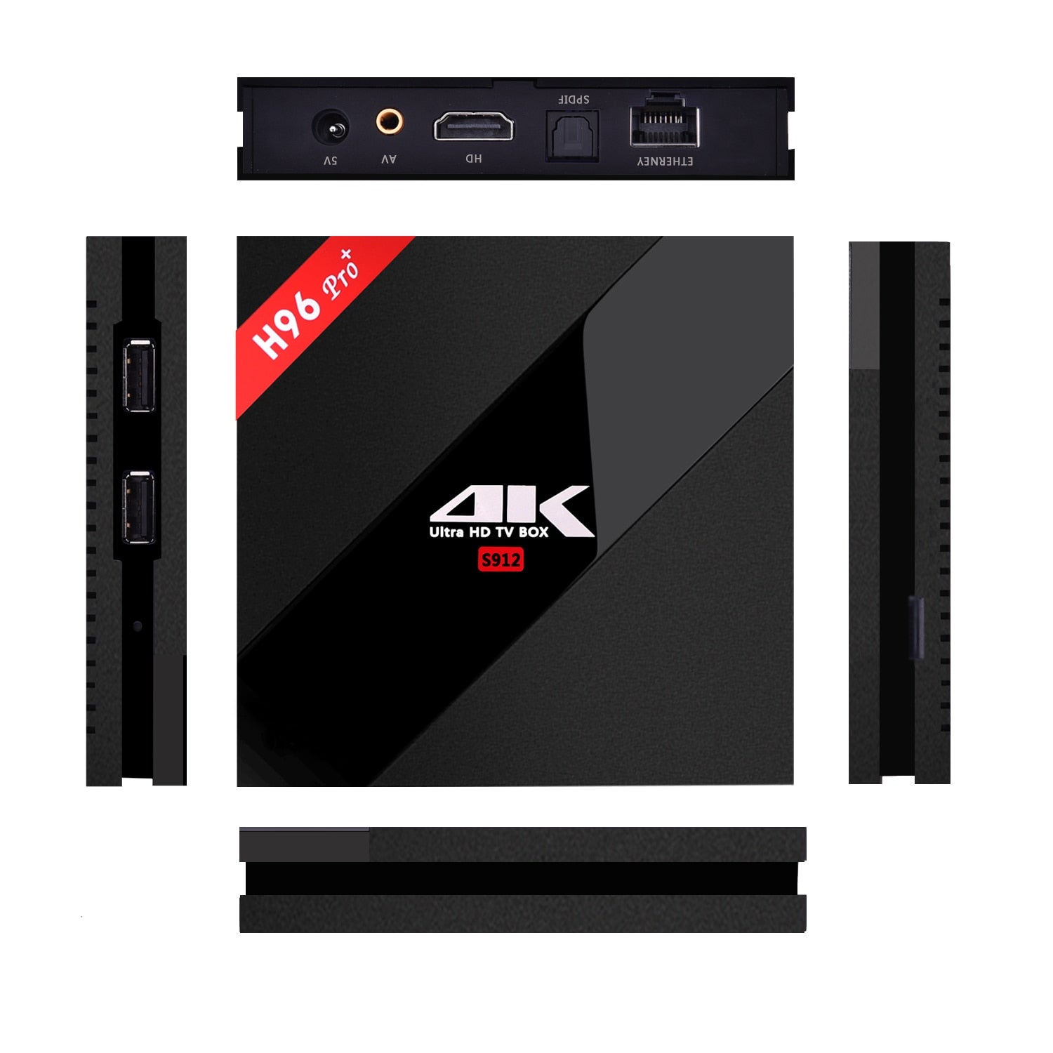 H96 PRO Plus Android 7.1 Set Top Box IPTV Server for Sports Channels TV Box  World Cup  Amlogic S912 WIFI 2.4 Player 4K 60HZ