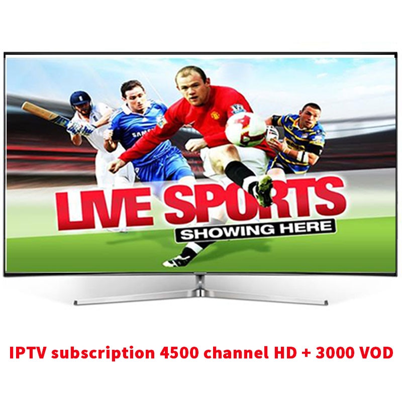 IPTV subscription 4500channels Arabic Europe France Russia Canada USA India Latin America Spain France HD Android smart iptv M3U