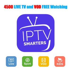 IPTV subscription 4500channels Arabic Europe France Russia Canada USA India Latin America Spain France HD Android smart iptv M3U